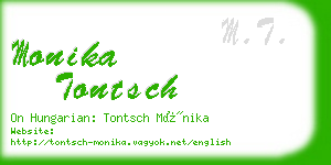 monika tontsch business card